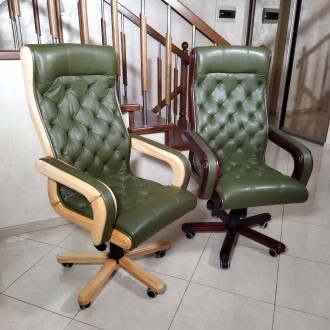 Вишукане крісло (нове) ручної роботи.
Крісло виконане з натуральної шкіри &laqu. . фото 8