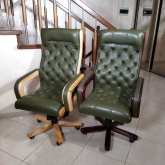 Вишукане крісло (нове) ручної роботи.
Крісло виконане з натуральної шкіри &laqu. . фото 10