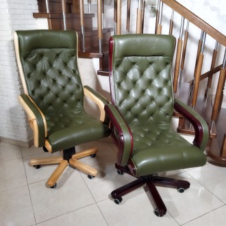 Вишукане крісло (нове) ручної роботи.
Крісло виконане з натуральної шкіри &laqu. . фото 3