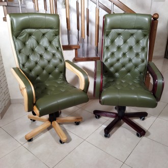 Вишукане крісло (нове) ручної роботи.
Крісло виконане з натуральної шкіри &laqu. . фото 2