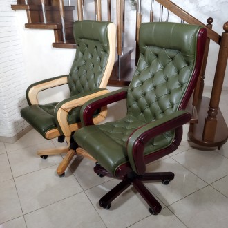 Вишукане крісло (нове) ручної роботи.
Крісло виконане з натуральної шкіри &laqu. . фото 11