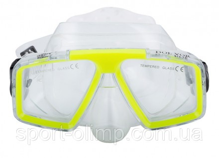 Набір для плавання маска з трубкою Dolvor лимонний M4204P+SN07P
Набір призначени. . фото 3