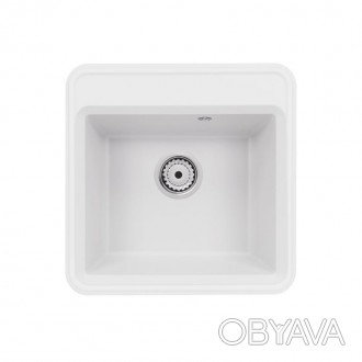 Кухонная мойка Qtap CS 5151 White (QTCS5151WHI) изготовлена из качественного иск. . фото 1