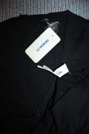 Продам Кардиган LCW - XL SLIM FIT, демисезон, темно синий (воронье крыло)/черный. . фото 3