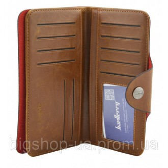 Мужское портмоне Baellerry Genuine Leather COK10. NS-555 Цвет: бежевыйМужское по. . фото 7