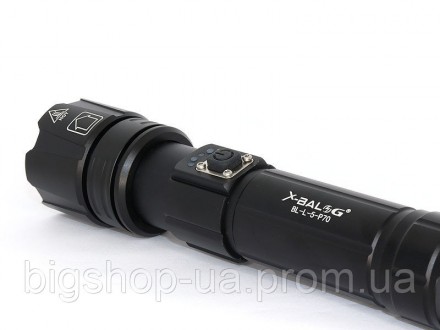 X-Balog BL-L5 P70 современный супермощный ручной фонарь в прочном влаго-пылезащи. . фото 4