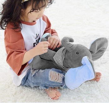 Плюшевая говорящая электрическая игрушка-слон СИНИЙ Peekaboo
Познакомьтесь с нов. . фото 7
