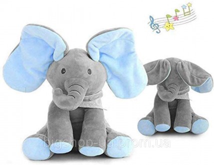 Плюшевая говорящая электрическая игрушка-слон СИНИЙ Peekaboo
Познакомьтесь с нов. . фото 4