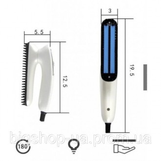 Электрическая расческа-выпрямитель PerfectoStore EL-1319 с функцией ионизации бы. . фото 3