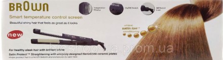 Описание Утюжок плойка для волос Brown BR-3562 стайлер выпрямитель черный
Утюжок. . фото 4