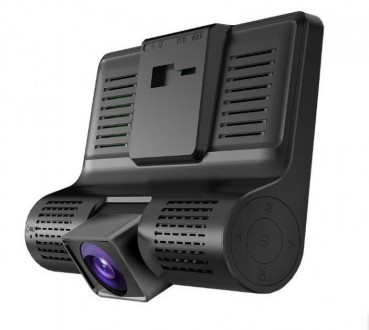 Автомобильный видеорегистратор на 3 камеры DVR XH202 FullHD 1080p. PRO Черный. И. . фото 5