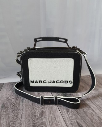 Женская черная кожаная сумочка клатч Marc Jacobs The Box 20 сумка из качественно. . фото 7