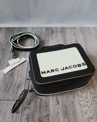 Женская черная кожаная сумочка клатч Marc Jacobs The Box 20 сумка из качественно. . фото 4