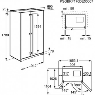 Холодильник AEG RMB76121NX – модель с распашными дверями, идеальное решение для . . фото 3