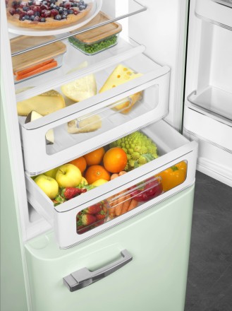 Отдельностоящий двухдверный холодильник, стиль 50-х годов, SMEG FAB 32 RPG 5 при. . фото 5