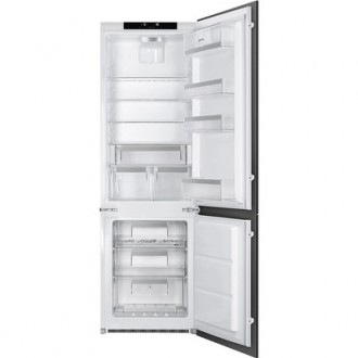 Комбинированный холодильник SMEG C 8174 N 3 E выполнен в классическом белом цвет. . фото 2