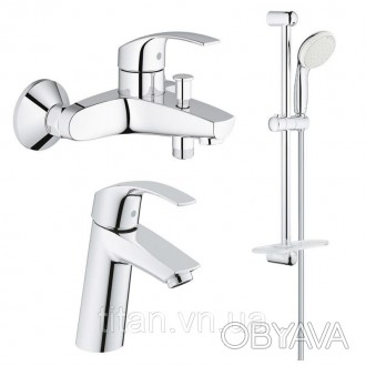 Набор смесителей Grohe Eurosmart M-Size 123246M станет оптимальным вариантом для. . фото 1