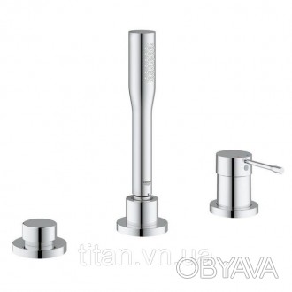 Смеситель для ванны Grohe Essence 19976001 имеет хромированную поверхность, кото. . фото 1