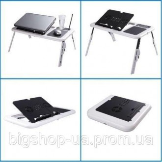Складной столик-подставка для ноутбука с кулером E-Table LD09
Оригинальный, комф. . фото 7