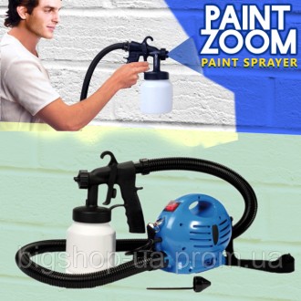 С краскораспылителем Paint Zoom (Пейнт Зум) вы можете красить стены, штукатурку,. . фото 2
