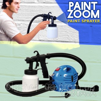 С краскораспылителем Paint Zoom (Пейнт Зум) вы можете красить стены, штукатурку,. . фото 1