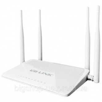 Роутер с 4-я антеннами и 2-я портами скоростью до 300 Mbps LB-LINK BL-WR450H. Одеса. фото 1 Роутер с 4-я антеннами и 2-я портами скоростью до 300 Mbps LB-LINK BL-WR450H. Одеса. фото 1