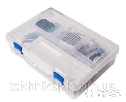 Arduino Starter Kit RFID стартовый набор на базе Uno R3 в кейсе
Набор для изучен. . фото 1