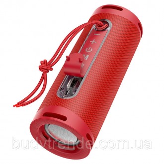 Bluetooth Колонка Hoco HC9 Dazzling pulse sports (Красный). . фото 2