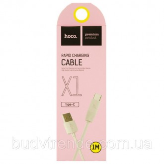 Дата кабель Hoco X1 Rapid USB to Type-C (1m) (Белый). . фото 4