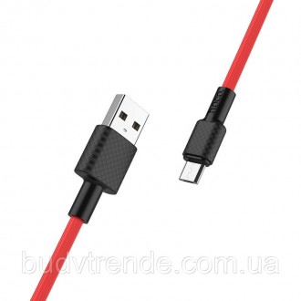 Дата кабель Hoco X29 Superior Style Micro USB Cable 2A (1m) (Red). . фото 4