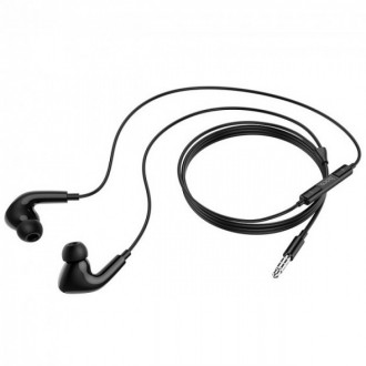 M1 Pro - дротові навушники з мікрофоном, гнучкий кабель 1.2 м, аудіо штекер 3.5 . . фото 3