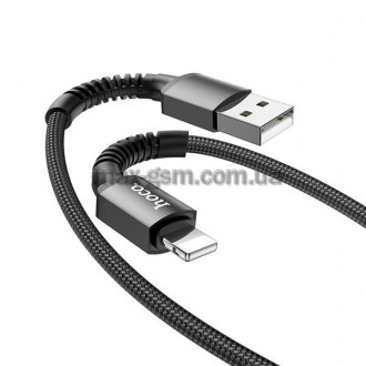 USB-кабель для зарядки и передачи данных Lightning, 1м, разъемы из алюминиевого . . фото 2