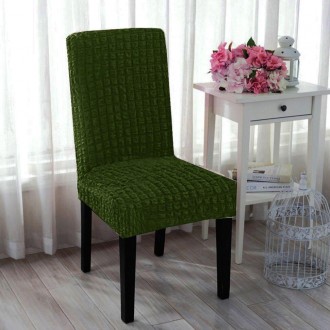 Комплект из 6-ти натяжных чехлов для стульев без юбки
Turkey № 4 Зеленый
Описани. . фото 3