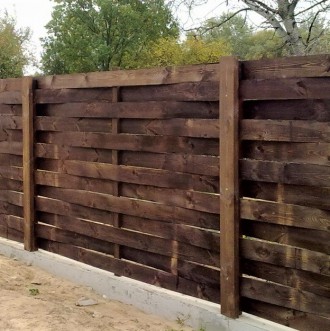 Деревянный забор LNK "Плетённый горизонтальный" 2000х2000 мм. - идеально подойде. . фото 2