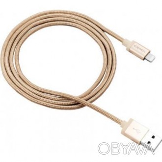 Тип - кабель; тип Вход - USB 2.0; тип Выход - Lightning; длина - 1 м; Цвет - зол. . фото 1