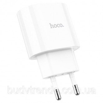 СЗУ HOCO C95A PD 20W+QC3.0 (1USB/Type-C/3A) (Белый). . фото 8