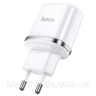 СЗУ Hoco N4 (2USB/2.4A) (Белый). . фото 4