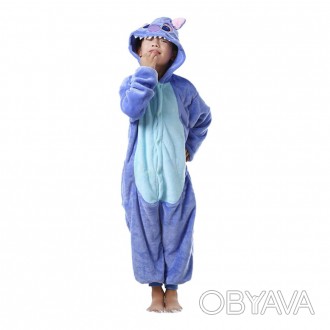 Кигуруми детский Стич (фиолетовый) 100 — костюм, в котором любой обожающий эпати. . фото 1