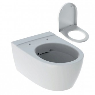 Унитаз подвесной Geberit iCon Rimfree с крышкой Soft-Close, белый (204060000/500. Харьков. фото 1 Унитаз подвесной Geberit iCon Rimfree с крышкой Soft-Close, белый (204060000/500. Харьков. фото 1