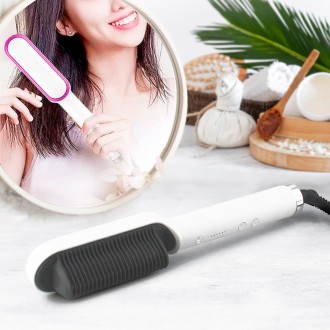 Фен-щетка для волос Hair Straightener 909B 7767 с турмалиновым покрытием подойде. . фото 2