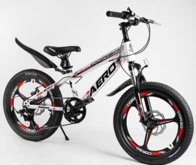 Детский спортивный велосипед 20’’ CORSO «AERO» стальная рама, 31488 белый. Одесса. фото 1 Детский спортивный велосипед 20’’ CORSO «AERO» стальная рама, 31488 белый. Одесса. фото 1