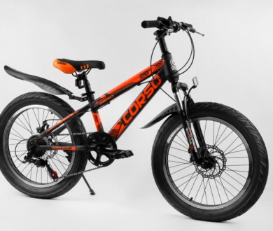Детский спортивный велосипед 20’’ CORSO «AERO» полуфэт, стальная рама 11.5,82021. Одесса. фото 1 Детский спортивный велосипед 20’’ CORSO «AERO» полуфэт, стальная рама 11.5,82021. Одесса. фото 1