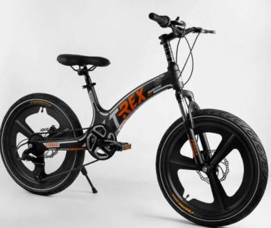 Детский спортивный велосипед 20’’ CORSO «T-REX» магниевая рама, 77006 черно-ора. Одесса. фото 1 Детский спортивный велосипед 20’’ CORSO «T-REX» магниевая рама, 77006 черно-ора. Одесса. фото 1