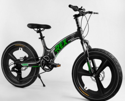 Детский спортивный велосипед 20’’ CORSO «T-REX» магниевая рама, 88103 черно-зел. Одесса. фото 1 Детский спортивный велосипед 20’’ CORSO «T-REX» магниевая рама, 88103 черно-зел. Одесса. фото 1
