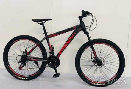 Спортивный двухколесный велосипед Corso «Strength» 26" дюймов рама стальная 15, . . фото 1