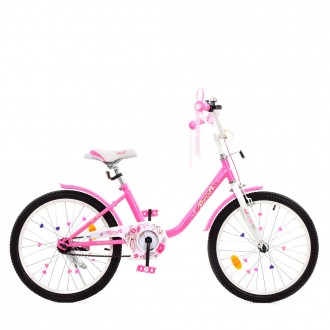Велосипед детский двухколесный 20 дюймов PROF1 Ballerina Y2081, розовый
Велосипе. . фото 5