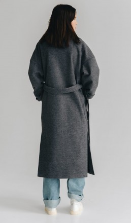 Пальто-халат Season Грейс (Производство Украина).
Однобортное пальто под пояс с. . фото 7