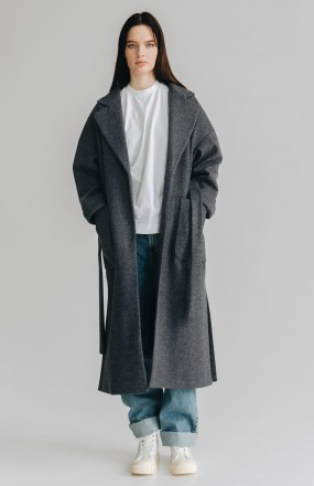 Пальто-халат Season Грейс (Производство Украина).
Однобортное пальто под пояс с. . фото 3
