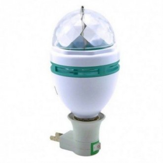 Вращающаяся диско-лампа LY-399 «LED FULL COLOR»
Лампочку можно использовать как . . фото 2