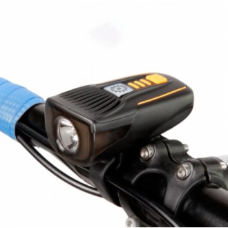 Мощный качественный Led фонарь для установки на руль велосипеда. Крепится на рул. . фото 2